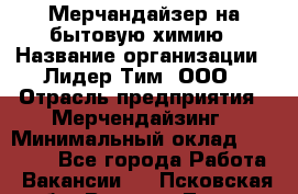 Мерчандайзер на бытовую химию › Название организации ­ Лидер Тим, ООО › Отрасль предприятия ­ Мерчендайзинг › Минимальный оклад ­ 25 000 - Все города Работа » Вакансии   . Псковская обл.,Великие Луки г.